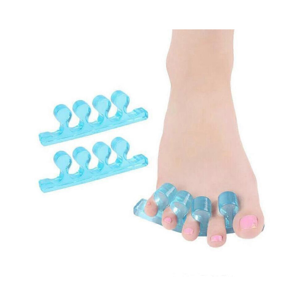 Kikidex (As Show, One Size) Foot Valgus Split Toe Fixator Toe Overlap Corrector 2Pairs