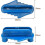 Center Scribe Multifunctional Woodworking Tool for Construction Marking Tool (blue) 3