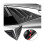 For 2021-2023 Rear Side Window Louvers Triangular Window Glass Blinds Accessories - Abs Carbon Fibe 2