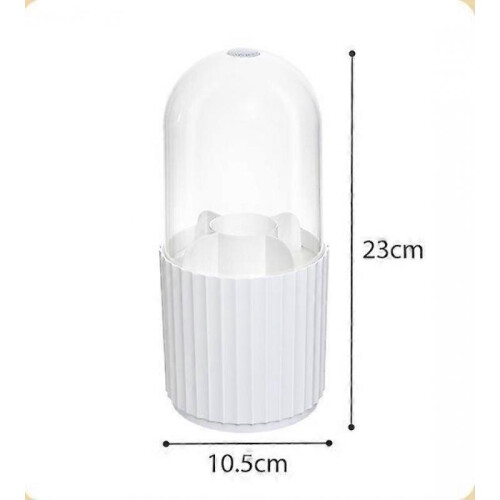 One-piece makeup brush storage rotating dust-proof desktop dressing table storage rack 2