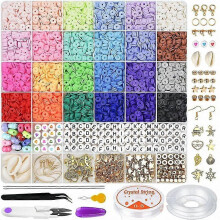 6000 Pieces Of Clay Beads, Soft Clay Beads Suit Jewelry Bracelet DIY Accessories
