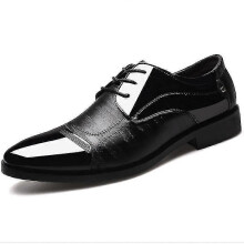 (47, Brown) Men Lace-up Oxford Formal Business Shoes