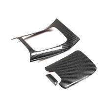 Car Gear Shift Panel Cover Trim for C-class W206 C200 C300 2022 Accessories Abs Carbon Fiber