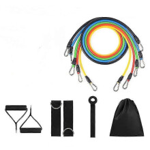 11pcs/set Latex Resistance Bands Crossfit Training Exercise Yoga Tubes Pull Rope Rubber Expander Elastic Bands Fitness Equipment