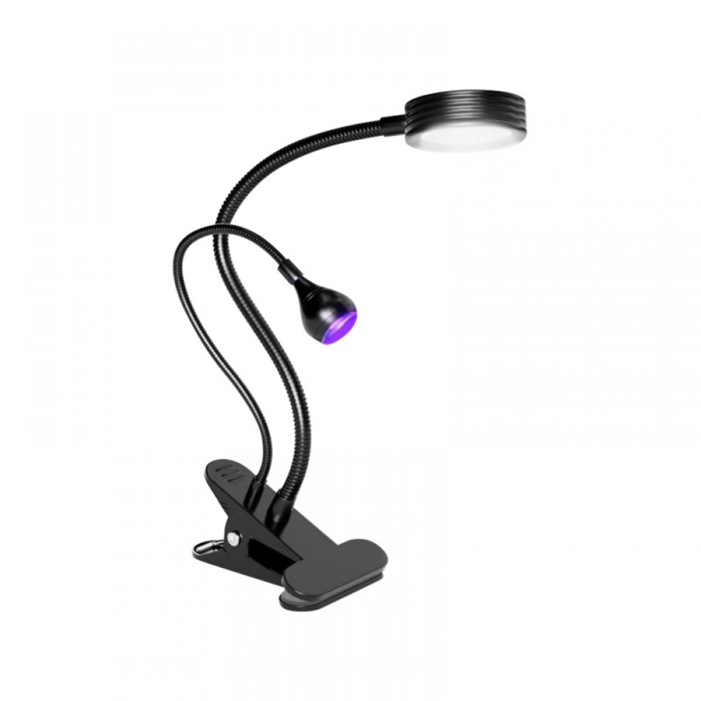 2 IN 1Mini UV light for Nails, UV Light for Gel Nails, Handheld UV Lamp With Portable Stand, Handsfree LED