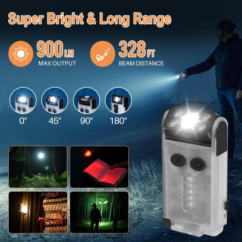 Φακός, Lumen Ultra-Light Bright LED Επαναφορτιζόμενος Προβολέας με Κατάλληλο για Εργασία, Γι 1