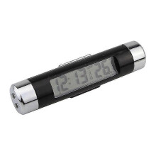 Car Vehicle Air Vent Clip-on Multifunctional Digital Led Backlight Thermometer Celsius Clock with Blue Back Light