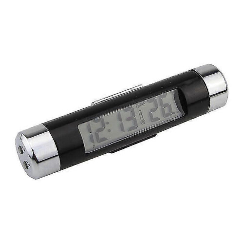 Car Vehicle Air Vent Clip-on Multifunctional Digital Led Backlight Thermometer Celsius Clock with Blue Back Light