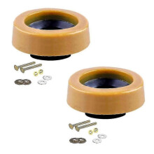 2xtoilet Wax Ring Kit for Floor Outlet Toilets New Install Orre- with Flange And Bolts
