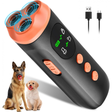Pare de latir Brinquedos recarregáveis para animais de estimação Treinamento para gatos Ponteiro laser com lanterna LED