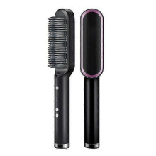 Electric Hair Straightener Brush Straight Quick Iron Hot Comb Styling Tool Gift