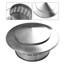 1pc Edelstahl Kamin Kappe Außenwand Air Outlet Dach Rohr Rauch Auspuff Haube 110mm 160mm Verdickt