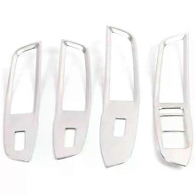 Für MG ZS - Autofenster-Knopfschalterabdeckung Glasheberahmen Edelstahl-Dekorationszubehör