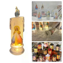 Jesus katholische christliche religiöse Zeremonie Jungfrau elektronische flammenlose LED Andachtsgebetskerzen