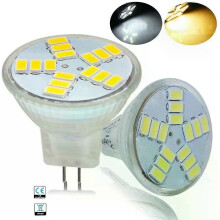 MR11 GU4 LED kohdevalopolttimot 3W 5W 7W AC DC 12V 5730 SMD 9LED 12LED 15LED lämmin/kylmä/neutraali