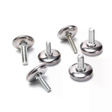 4PCS M6 M8 15/20/25mm Einstellbare Stahl Möbel Beine Anti-slip Basis Tisch