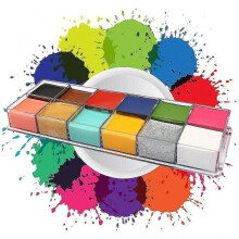 12 Colors Body Paint Oil, Professional Non Toxic Makeup Palette