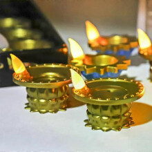 LED Kerze Lampe Diwali Simulation Deepavali Dekorative Kerze Kleine Schwimmende Dekoration Öl Lampe