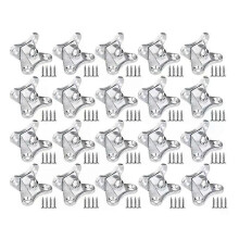 20 Pcs Zink-legierung Schmetterling Ecke Code Abnehmbare Ecke Klammer Metall Rechten Winkel Klammern
