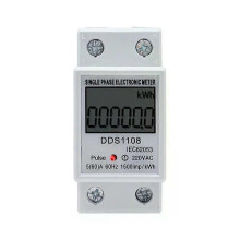 Dauerhafter LCD-einphasiger elektrischer Energiezähler KWH Wechselstrom-Digital-Wattstundenzähler 220V