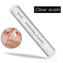Universal Neue 1pc Semi Permanent Make-Up Guide Lineal Messen Werkzeuge Augenbraue Schablone Vorlage