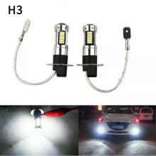 2x100W H3 LED Nebelscheinwerfer Lampen 6000K Super White Tagfahrlicht 12V Led Birne Nebel fahren Lichter