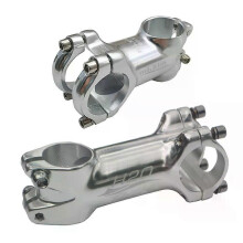 7 Grad Aluminiumlegierung 60 mm/80 mm Fahrradvorbau Silber Ultraleicht CNC MTB Fahrradlenker 318 mm
