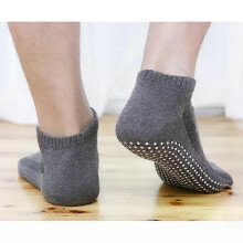 1 Paar Herren-Sportsocken aus Baumwolle, rutschfest, für Yoga, atmungsaktiv, rutschfest, Bodensocken