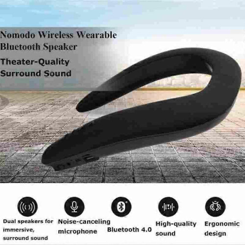 (Red) Nomodo Wireless Wearable Bluetooth Speaker, 2025 New Nomodo Sound Collar 2
