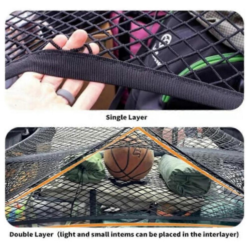 (Single Layer, 110*120cm) Zealburst Cargo Net, Highly Elastic Cargo Net 2