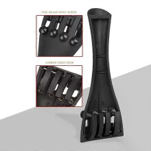 Carbon Fiber Violino Fiddle Saitenhalter mit 4 Feinstimmer Violine Verbund Saitenhalter für 4/3 4/4