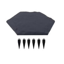 (Hexagon,Cyan)4pcs/set Stake Down Stepping Stones, Non-Slip Stake Down Stepping Stones Square Outdoor
