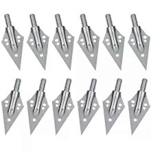 12 Teile/schachtel 62mm 304 Edelstahl Austauschbare Broadhead Scharfe Pfeilspitze Tipps für Armbrust
