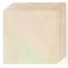 Basswood levyt 12 pakkaus 12 x 12 x 1/8 tuuman vanerilevyt 3 mm bassopuu laserleikkaukseen laserkaiverrukseen