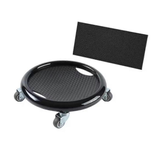 (Black) Ab Roller Wheel,Women's Multifunctional Abdominal Wheel Board with Mat