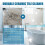 3x Brick cleaner, bathroom tile floor, marble floor, bright and powerful descaling agent 5