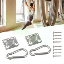 2Pcs Tür Schnallen Decke Haken Wand Montiert Haken Heavy Duty 50x25mm Edelstahl Für Yoga Schaukeln Hängematten