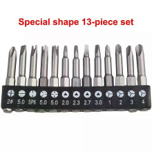 13 kpl Erikoismuotoinen ruuvimeisselisarja Precision PH2 U Y -muotoinen kolmio, 50 mm:n ruuvimeisselin