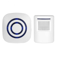 Passage Alarm, Shop Bell, Wireless Alarm System with Motion Detector EU Plug
