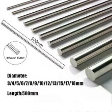 1 kpl Titaanitangon halkaisija 3mm - 18mm Pituus 500MM Titanium Ti Grade 2 Gr2 GR2 Tangon pyöreä tanko