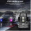 (Magnetic Style) 4PCS Wireless LED Strobe Lights with Remote Control, 8 Colors USB Charing Waterproof Emergency Warning Lights 4