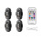 (Magnetic Style) 4PCS Wireless LED Strobe Lights with Remote Control, 8 Colors USB Charing Waterproof Emergency Warning Lights 1