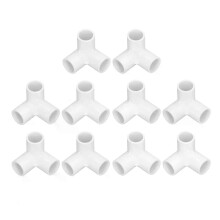 (VALKOINEN)PVC-kulmaliittimet 3-tieputkiliittimet PVC-muovi Oikeakulmainen T-kulmaliitin 20mm sisä