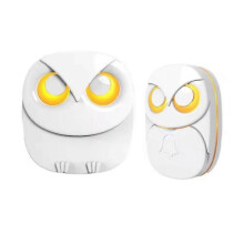 (EU Plug White) Driveway Alarm Long Range Wireless Motion Sensor Detector, Diy Security Alert System