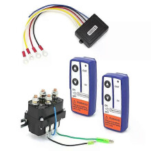 Drahtlose Fernbedienung Winde Kit 12V 250A Wasserdichte Magnet Relais Schütz + 2Pcs Drahtlose Winde