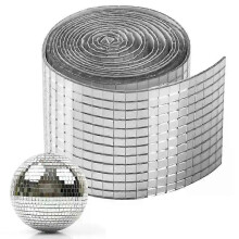 Disco-Acryl-Bastelaufkleber, Disco-Fliesen, Spiegel-Mosaikfliesen, selbstklebend, einfach zu installierende