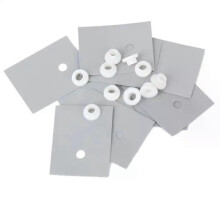 10 Pcs zu-220 Silikon Thermische Kühlkörper Isolator Pads W/Isolierende
