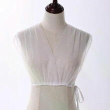 Sexy Women V-pääntie Regency Chiffon Crop Pusero Chemise Topit