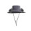 (Dark Grey)Colitt Fishing Hat, 3 Speed Control Disassembling USB Charging with Built in Fan 1