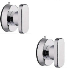 (2pcs, One size) Removable Strong Suction Cup Glass Door Handles Handle For Bathroom Shower Glass Window Wc Diy